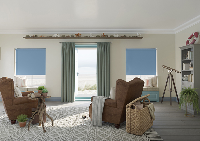Trinity (Blackout), Delph Blue - Roller Blind - Image 8